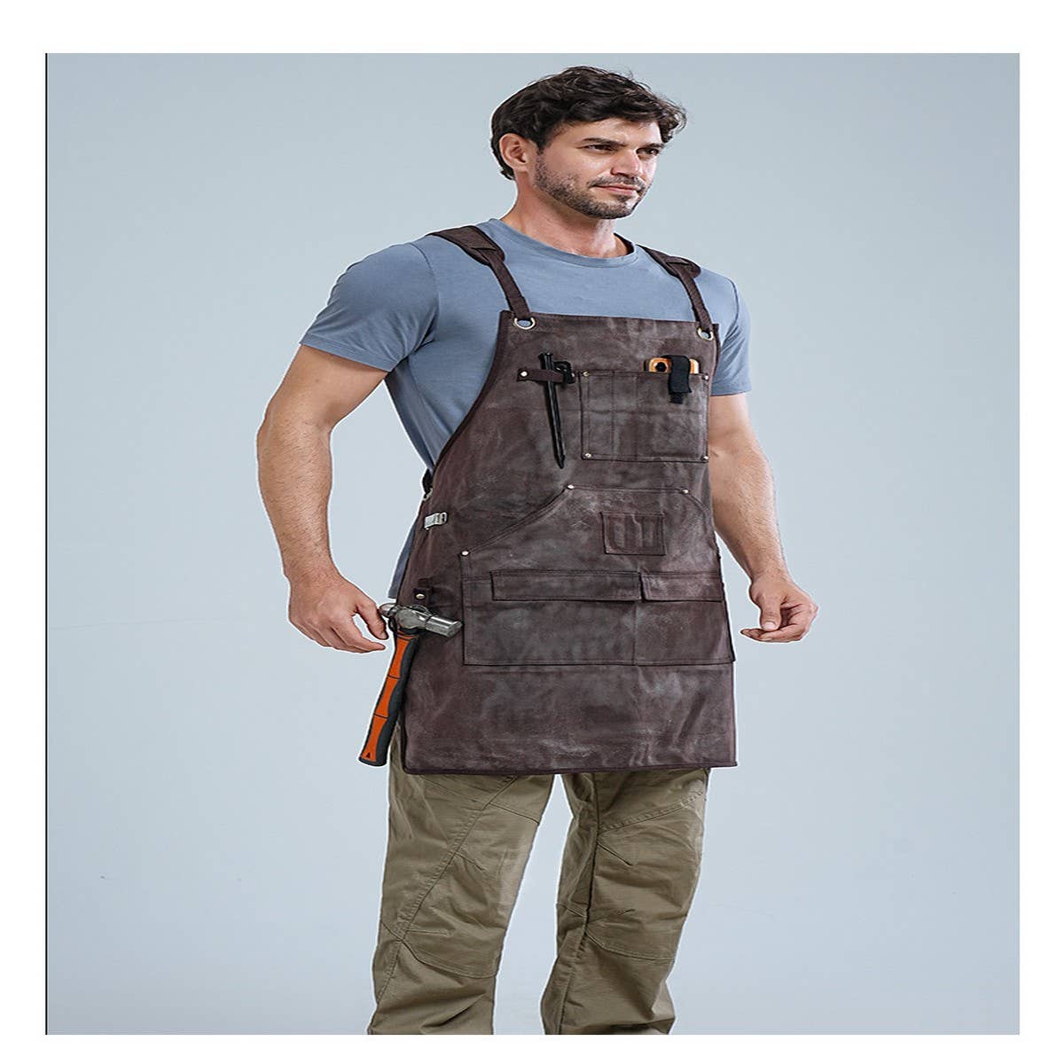CWMM1819_Canvas Apron Multi-Functional Work Apron