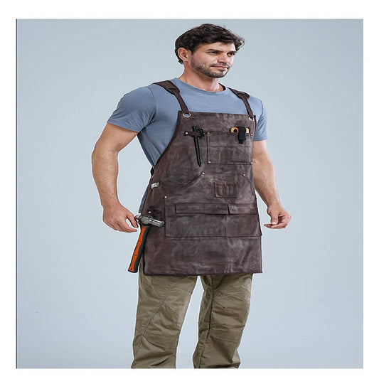 CWMM1819_Canvas Apron Multi-Functional Work Apron