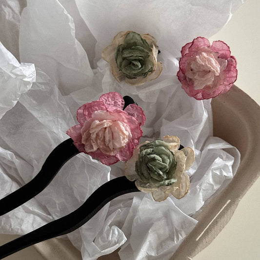 CAMELLIA HAIRPIN SMALL FRESH FLOWER HAIRPIN_CWAHA4673