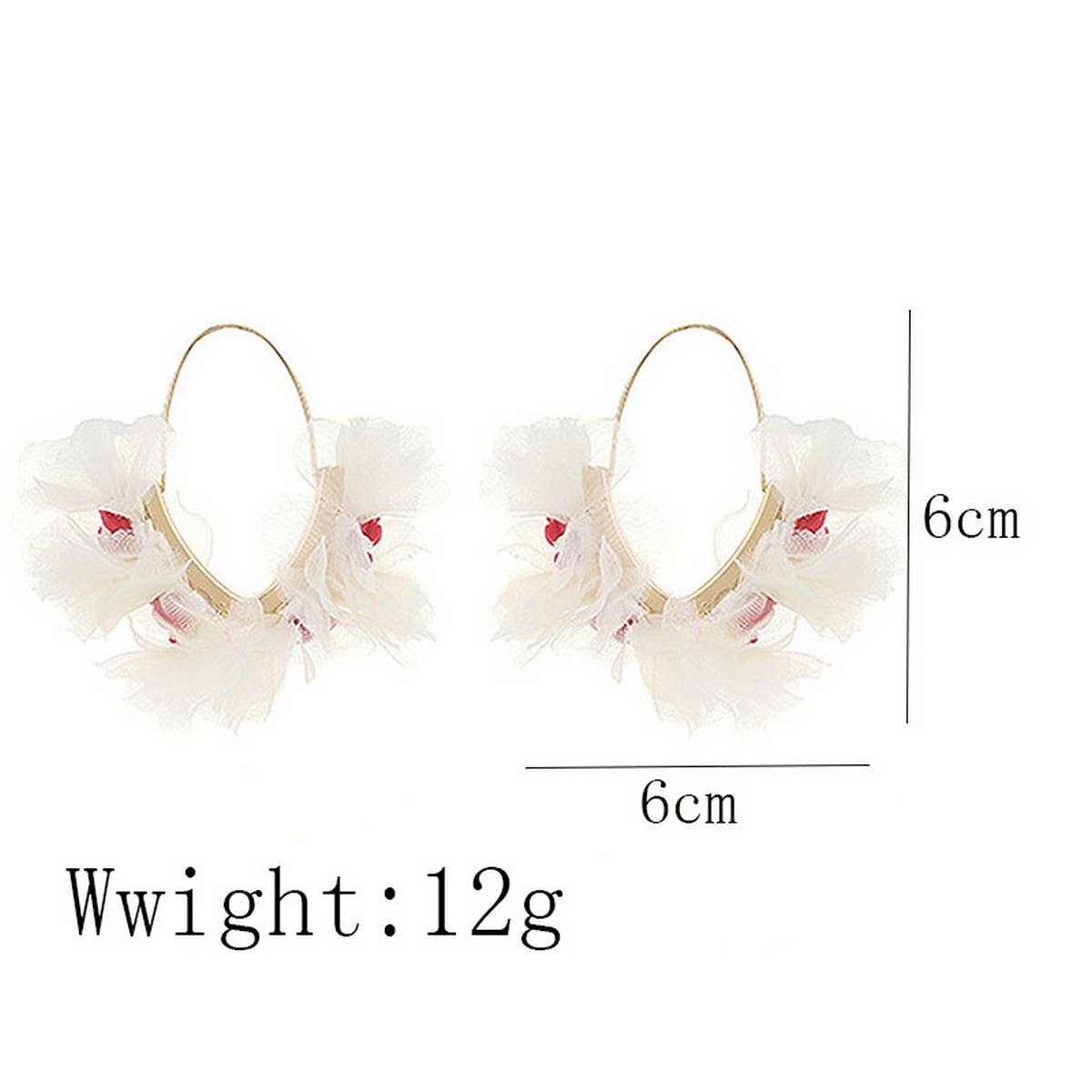 Creative V-Shape Flower Earrings ? Artistic Design
