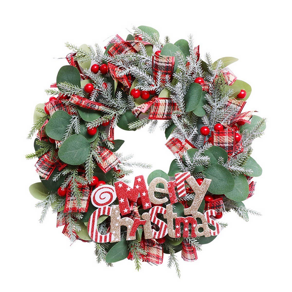 Nordic Eucalyptus Artificial Christmas Wreath_CWAJE5300