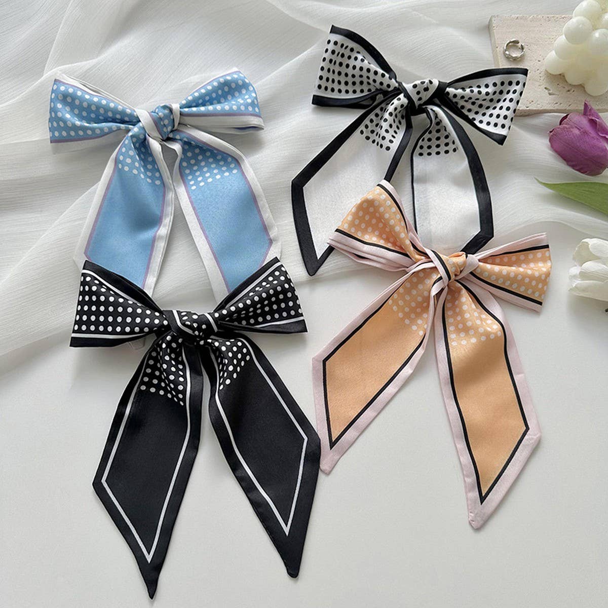 HIGH-END SIMPLE SILK SCARF FASHIONABLE HEADBAND