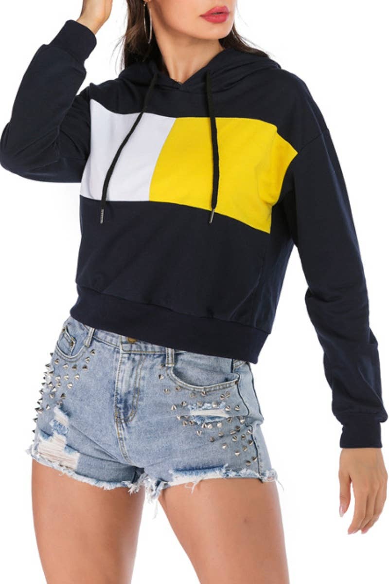 CWOHOL1018_COLOR-MATCHING HOODED LONG-SLEEVED HOODIE