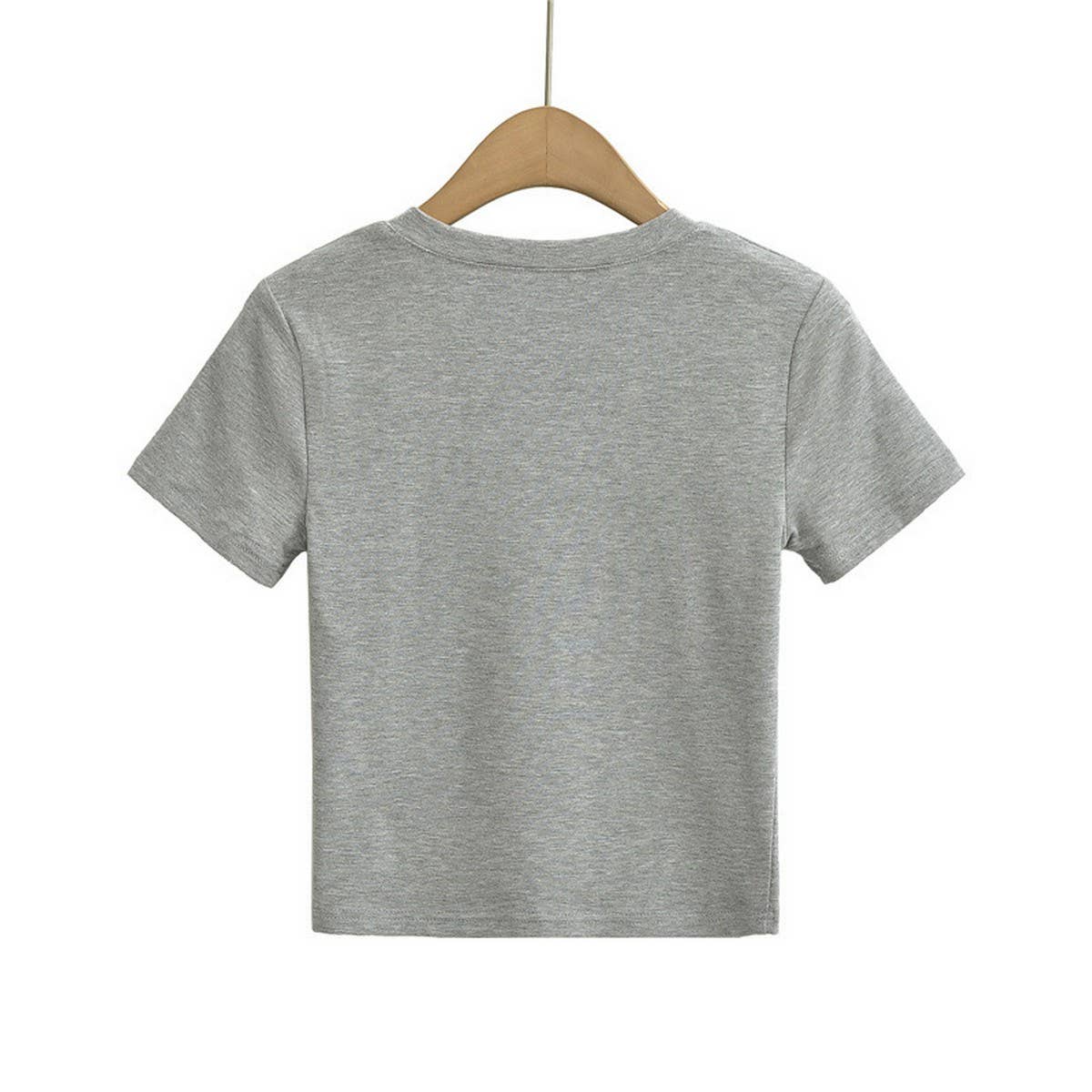 Slim-fit short crop top with a hot chick base