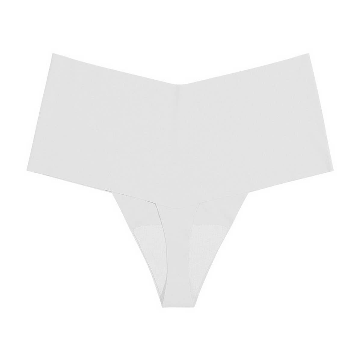 HIGH WAISTED LARGE SIZE SEAMLESS ICE SILK THONG