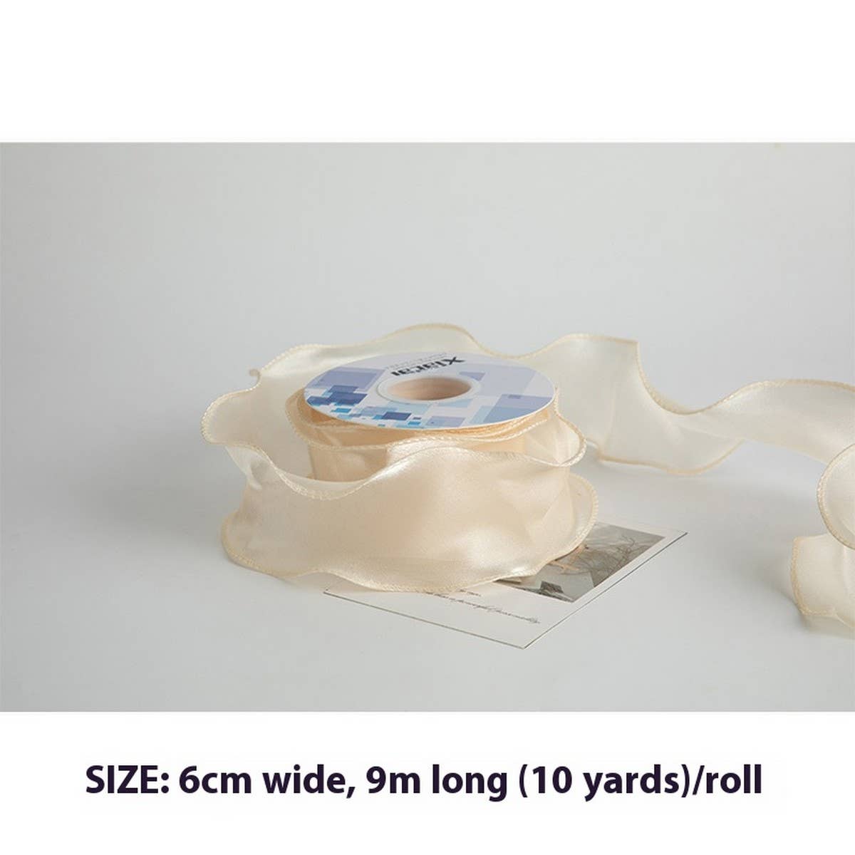 COLORFUL PEARLESCENT EDGE YARN DIY RIBBON