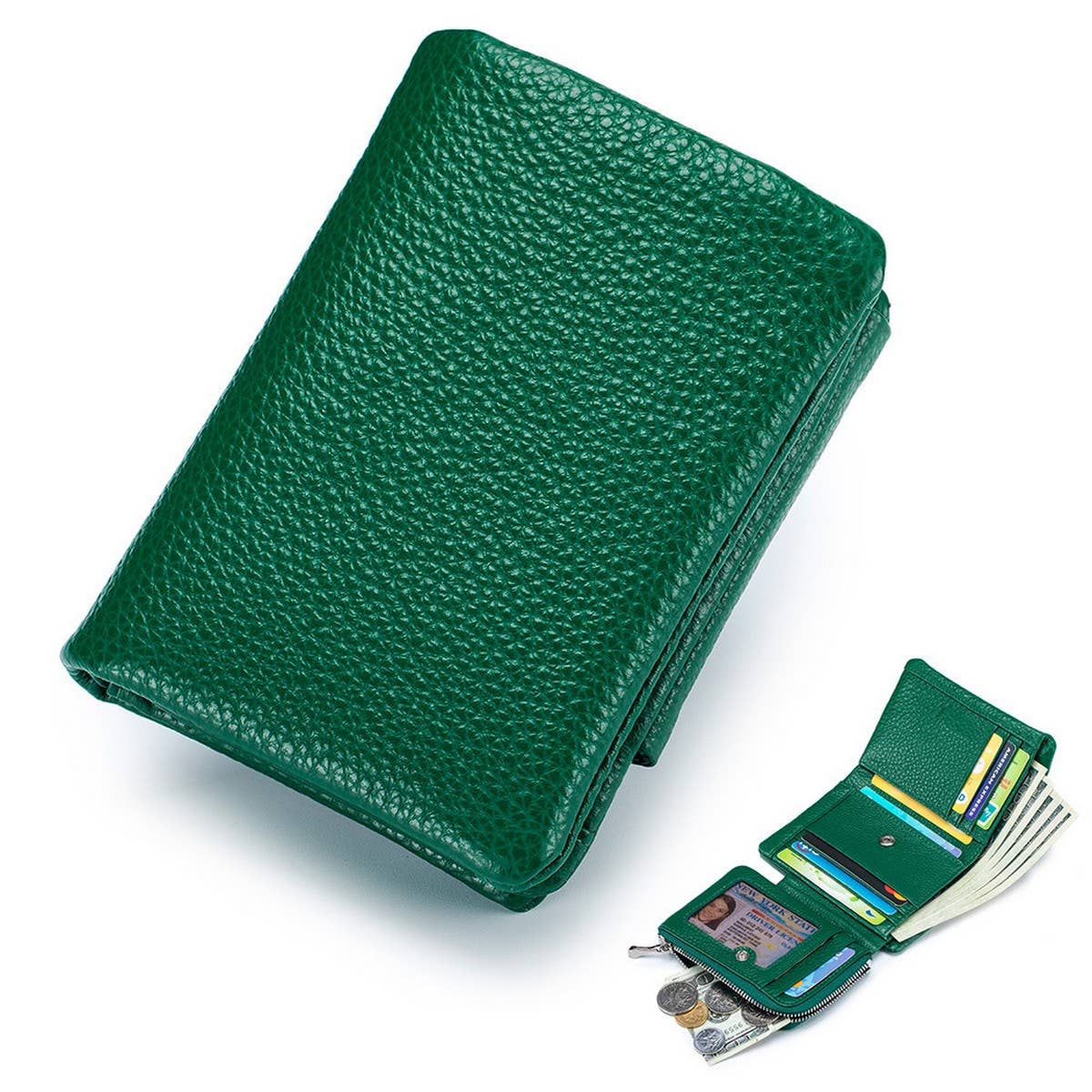 Women¡¯s Leather Tri-Fold Wallet ? Multi-Card_CUAB00400