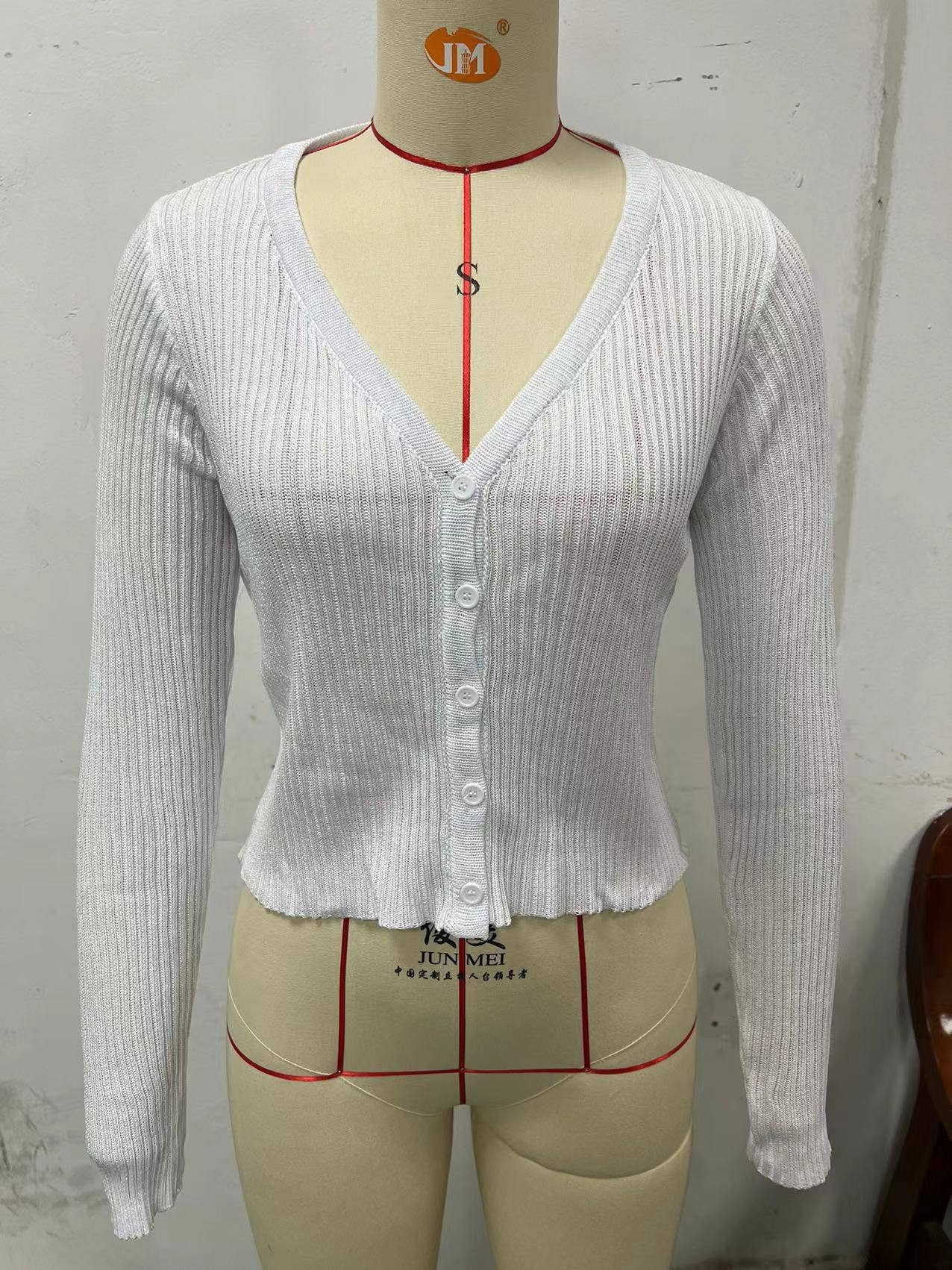 SINGLE-BREASTED CARDIGAN SOLID COLOR KNIT COAT