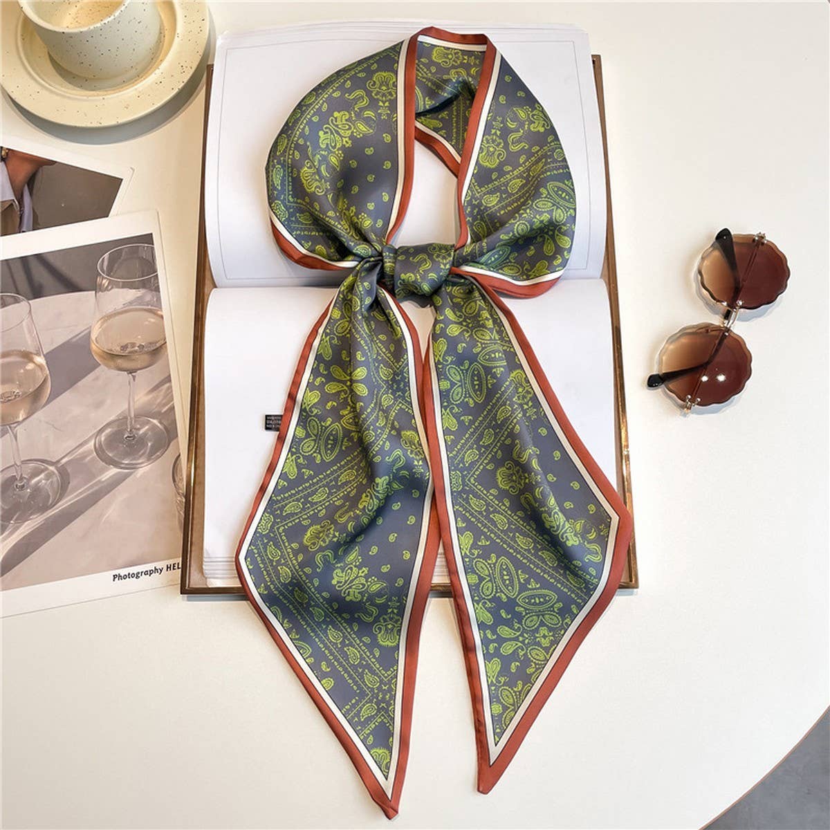 POLKA DOT THIN FASHIONABLE ALL-MATCH HEAD SCARF_CWASC1517