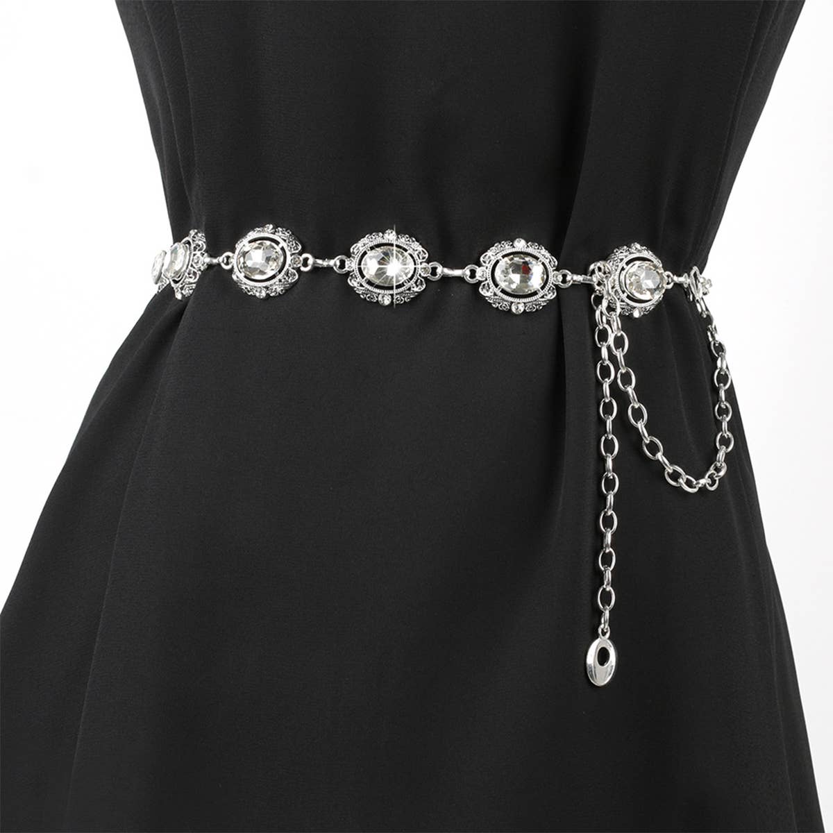 WOMEN RETRO DIAMOND BELT_CWABE0096