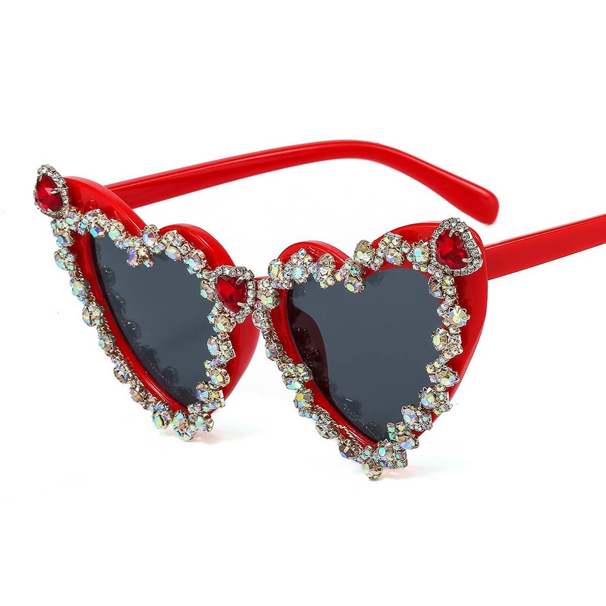 FASHION RETRO rhinestone HEART SUNGLASSES_CWASG0758