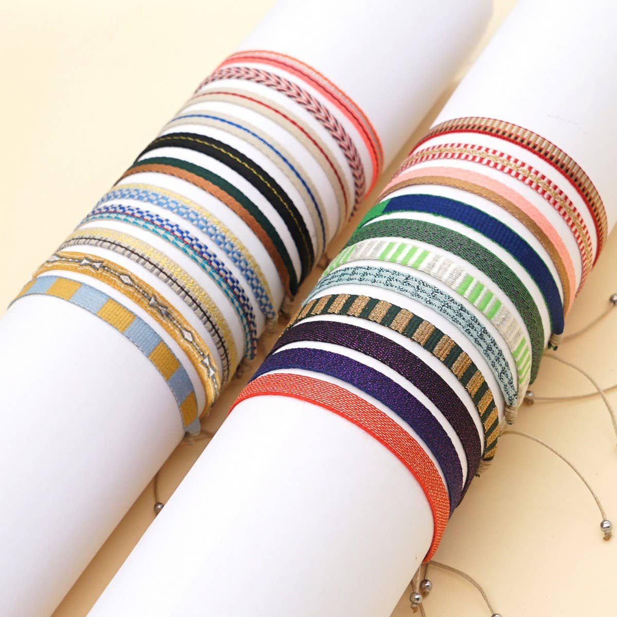 ETHNIC STYLE NYLON RIBBON RETRO HANDMADE BRACELET_CWMM3870