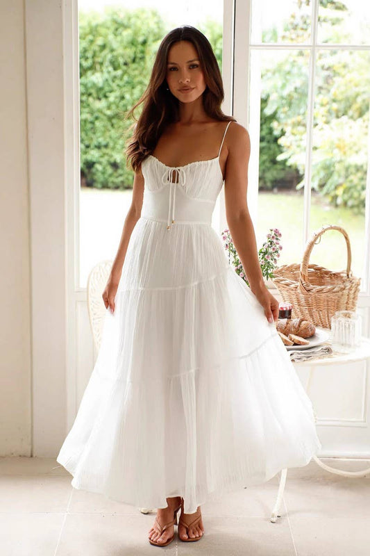 CWDMD5650_SLEEVELESS BACKLESS TIE STRAP MAXI FLARE DRESS