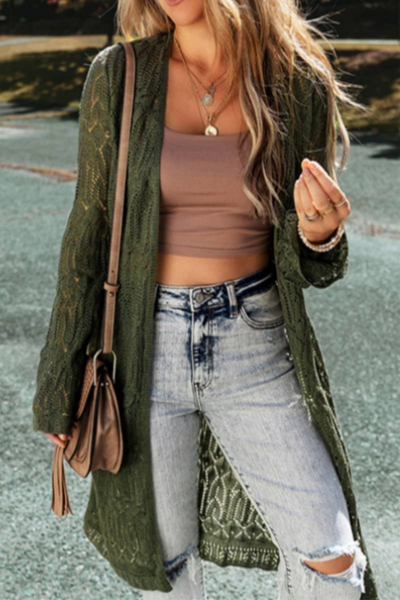 CWOCAL0886_LONG SLEEVE KNITTED CARDIGAN LONG STYLE