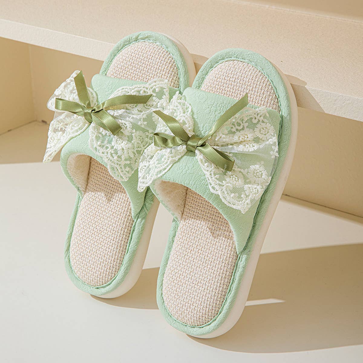 2024 NEW LACE BOW LINEN SLIPPERS_CWSHS0845