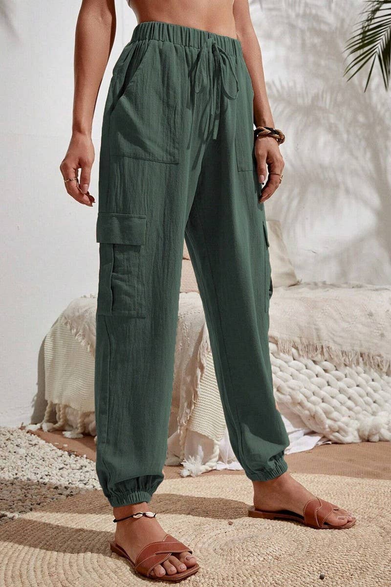 CWBLP1866_SPRING AND SUMMER SOLID COLOR CASUAL OVERALLS