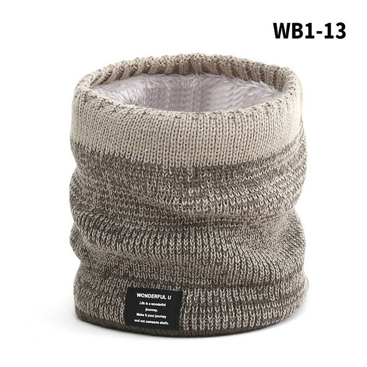 WINTER THICK GRADIENT WOOL KNITTED SCARF FOR WOMEN