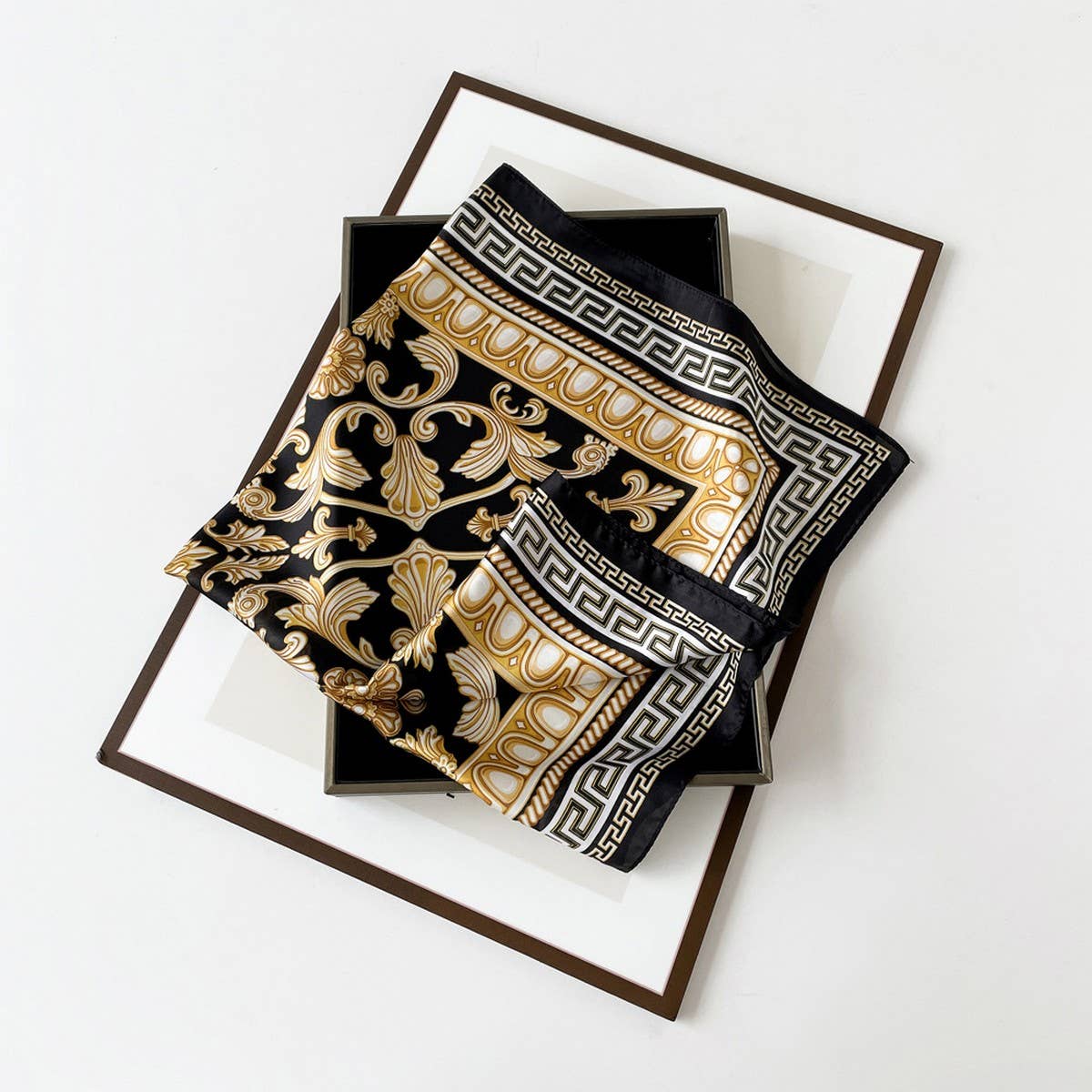 Satin Scarf - Simple Premium Lightweight Square