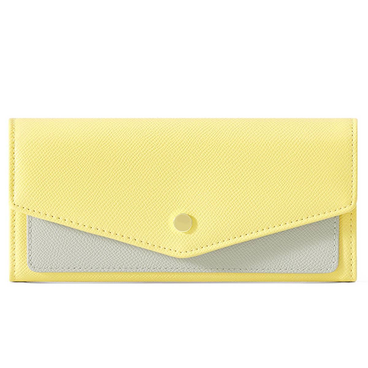 COLOR BLOCKING MINIMALIST LARGE CAPACITY WALLET_CWAB1609