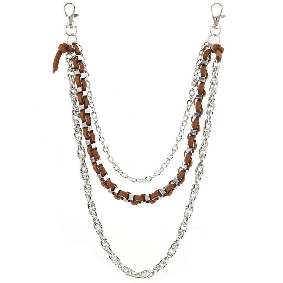 CREATIVE WOVEN THREE-LAYER TRENDY JEANS CHAIN