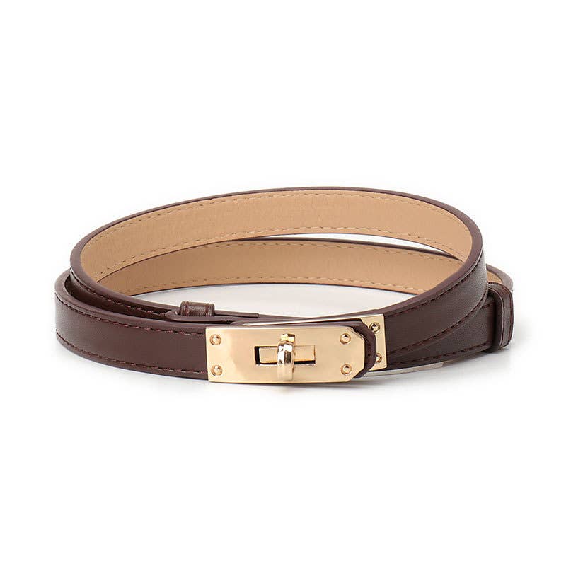 High-end lockable thin waist strap