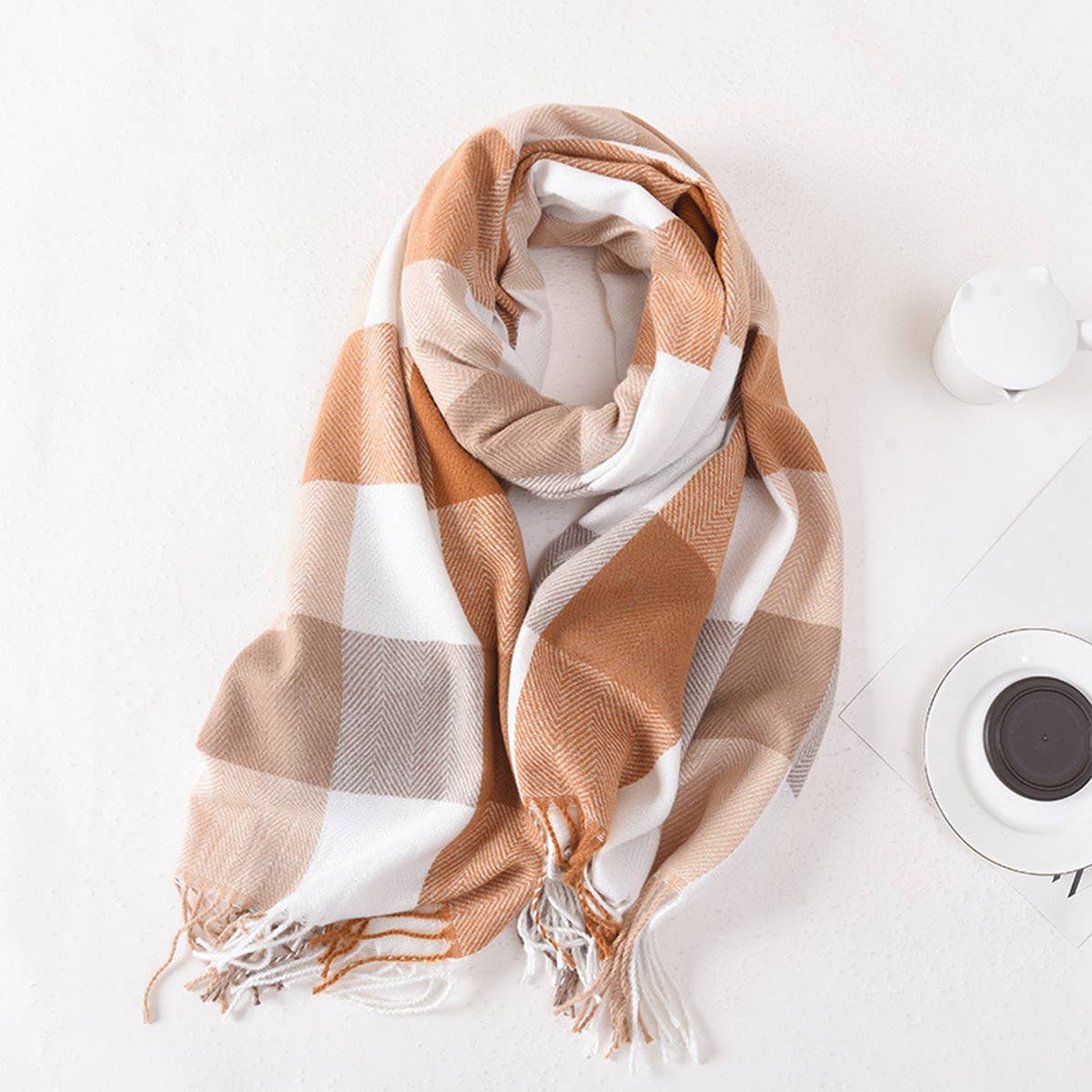 Plaid Winter Scarf ??Cute Unisex Wrap_CWASC0400