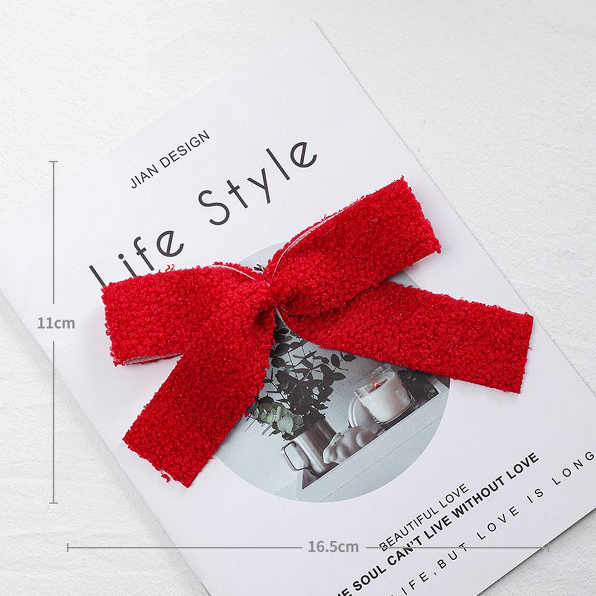 Felt Plush Bow Ribbon Christmas Tree Hanging Decor