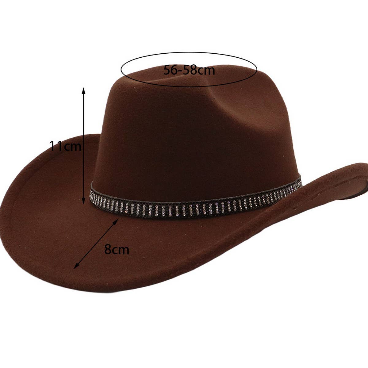 Western Cowboy Fedora Hat for Couples_CWAH04412