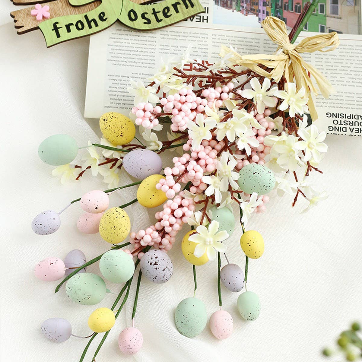 Seven-Color Easter Egg Party Wall Ornament_CWAJE05360