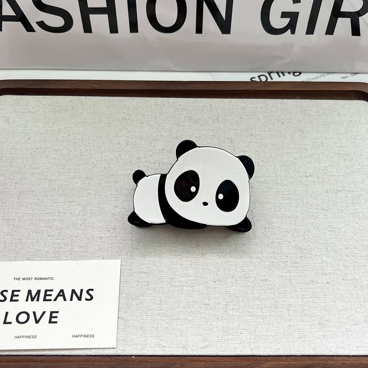 Panda Acetate Hair Claw ??Cute Chinese Style Clip_CWAHA5750