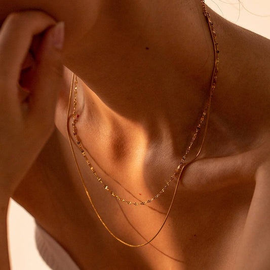 THE NICHE COLD STYLE STACKED CLAVICLE CHAIN_CWAJE1433