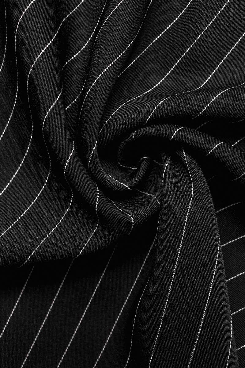 CWDSD8745_COLORBLOCK STRIPE PATCHWORK LONG SLEEVE DRESS