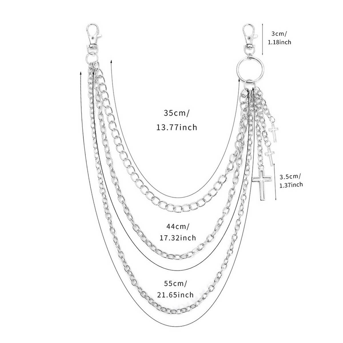 VERSATILE MULTI-LAYER CROSS TROUSER CHAIN