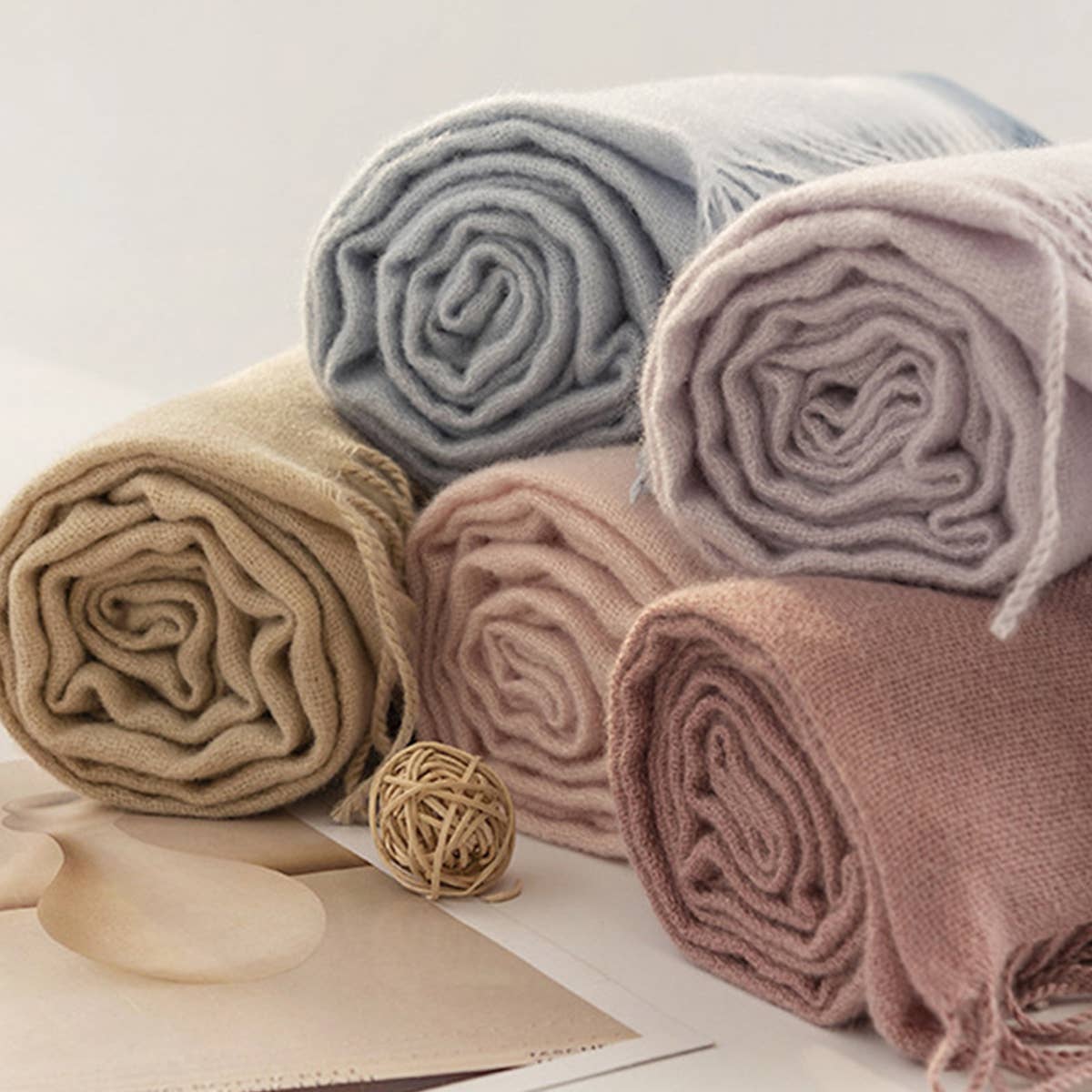 Chic Cashmere Feel Scarf - Faux Wool Winter Shawl_CWASC0435