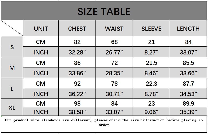 Printed V-neck lantern short-sleeved dress