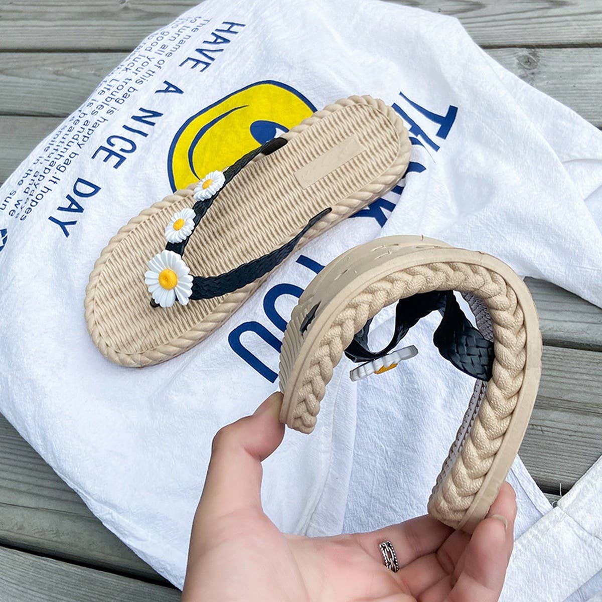 SUNFLOWER FLOWER SUMMER BEACH FLIP FLOPS