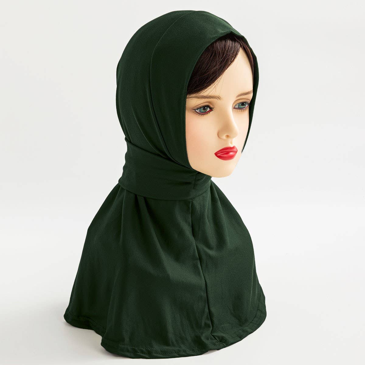 COTTON HIJAB THREE BUTTON TIE PULLOVER SCARF