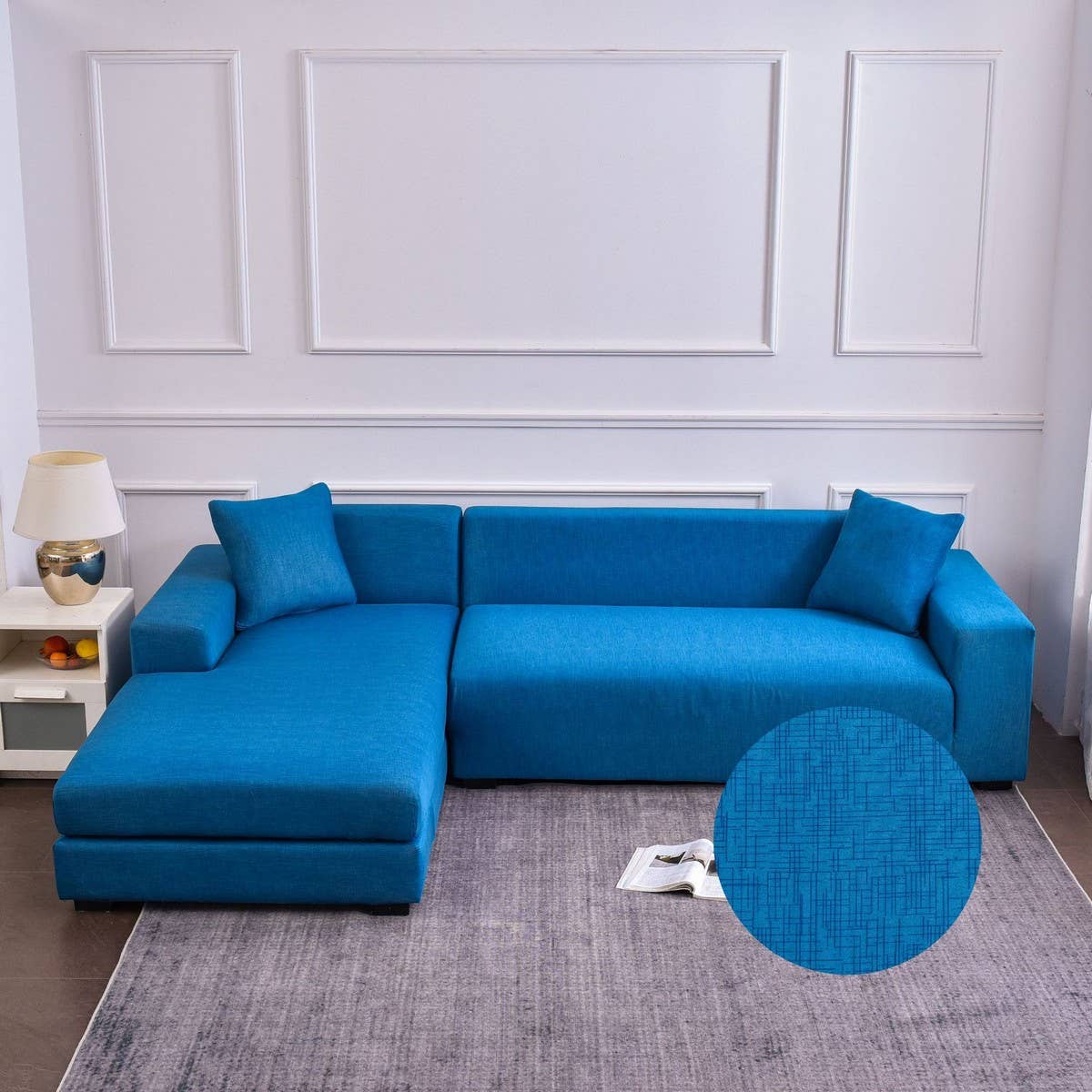 Nordic Style Sofa Cover, Stretch & Non-Slip Fit_CWMM8310