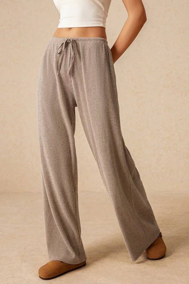 CWBLP01032_SOLID COLOR LOOSE HIGH WAIST WIDE LEG PANTS