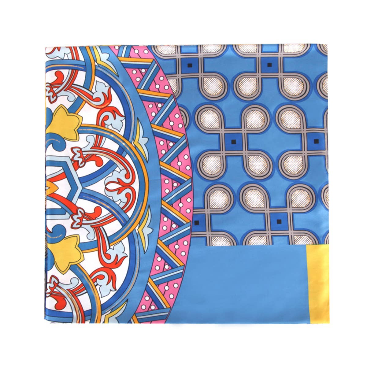 Twill Satin"First Love"Print Large Scarf for Women