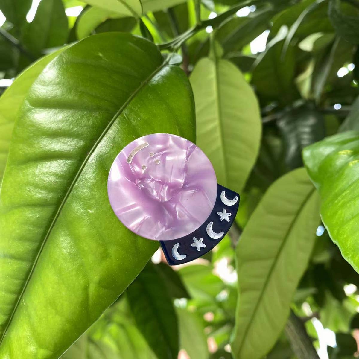 CWAHA4499_FUNNY SIDE CLIP WITH STAR MUSHROOM HAIR CLIP