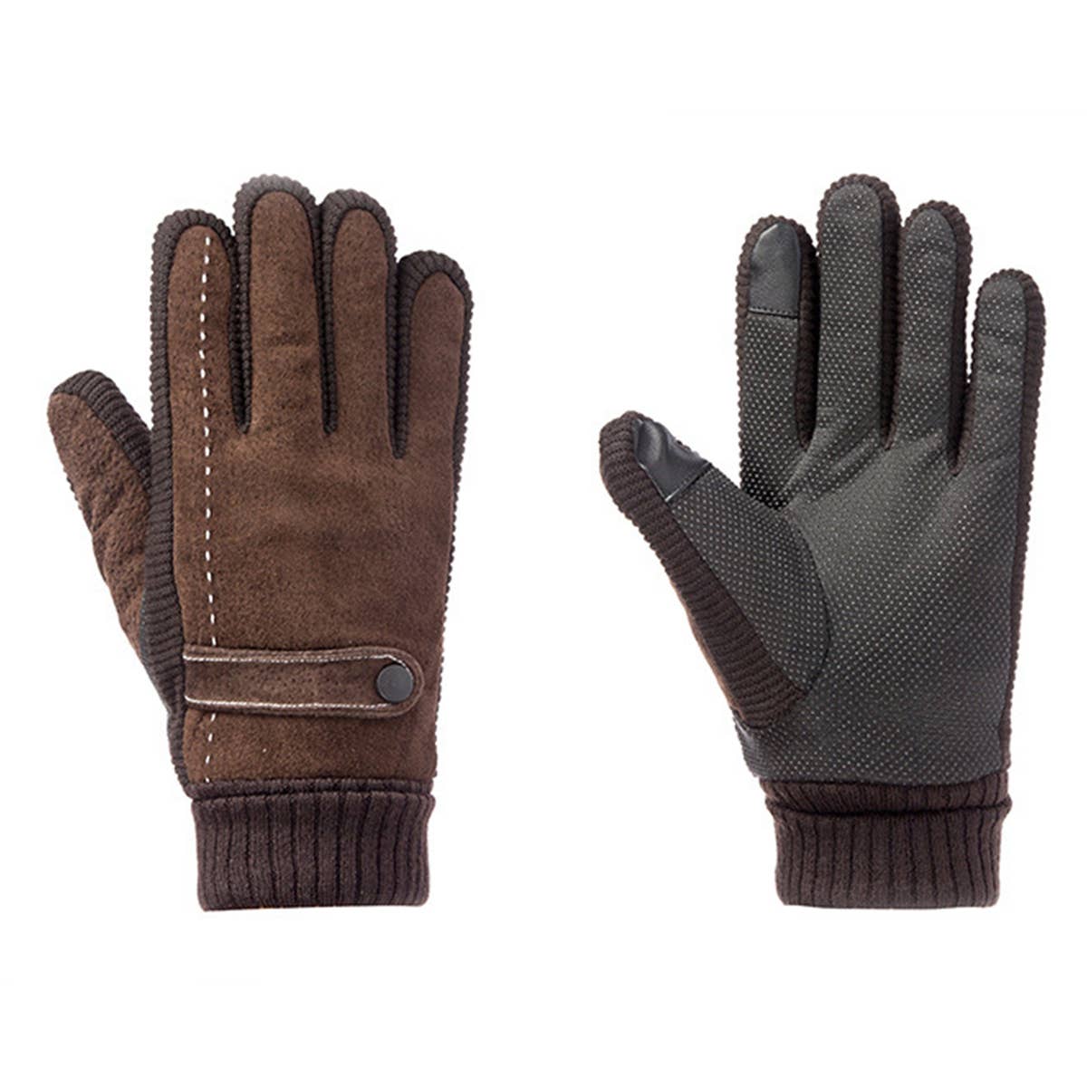 WINTER THICKENED WARM PIGSKIN GLOVES_CWAG0047