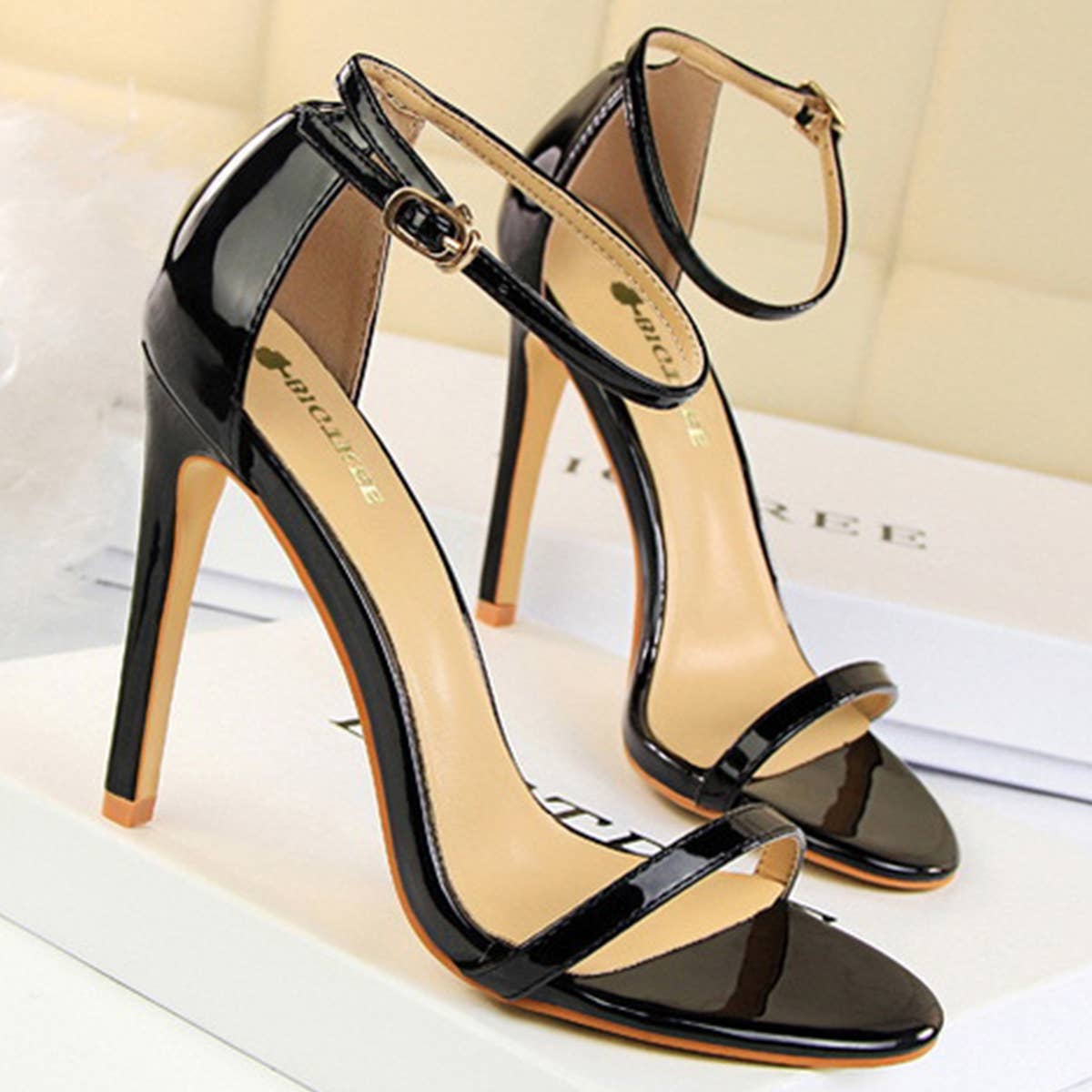 FASHION OPEN TOE WORD SANDALS HIGH HEELS_CWSHH0034