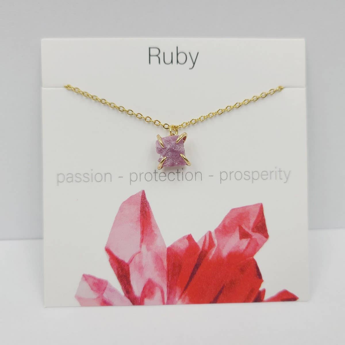 IRREGULAR FOUR CLAW NATURAL STONE NECKLACE