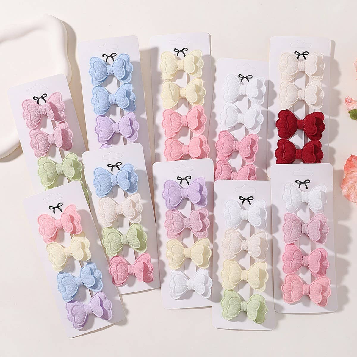 Double-Layer Butterfly Hair Clip Set for Kids