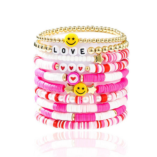 LOVE LOVE LOVE FRIENDSHIP GIFT HANDMADE BRACELET