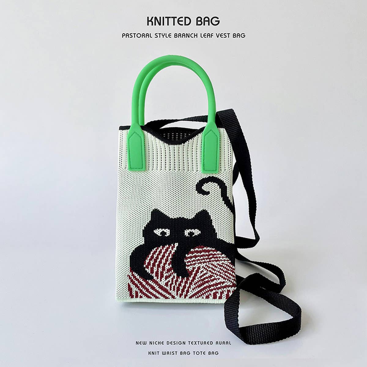 KNITTED PORTABLE SHOULDER CROSSBODY BAG_CWAB1510