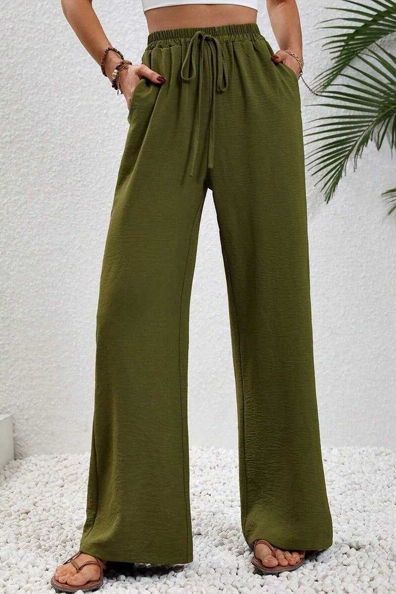 CWBLP1865_SPRING AND SUMMER CASUAL SOLID COLOR MOPPING PANTS