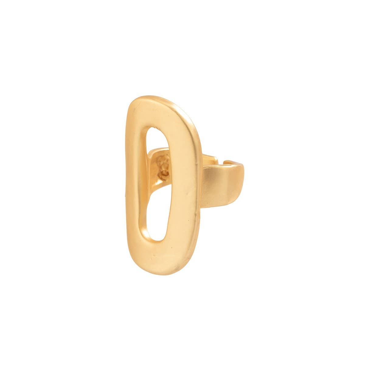 MINIMALIST ELASTIC ADJUSTMENT FLOWER ALLOY RING
