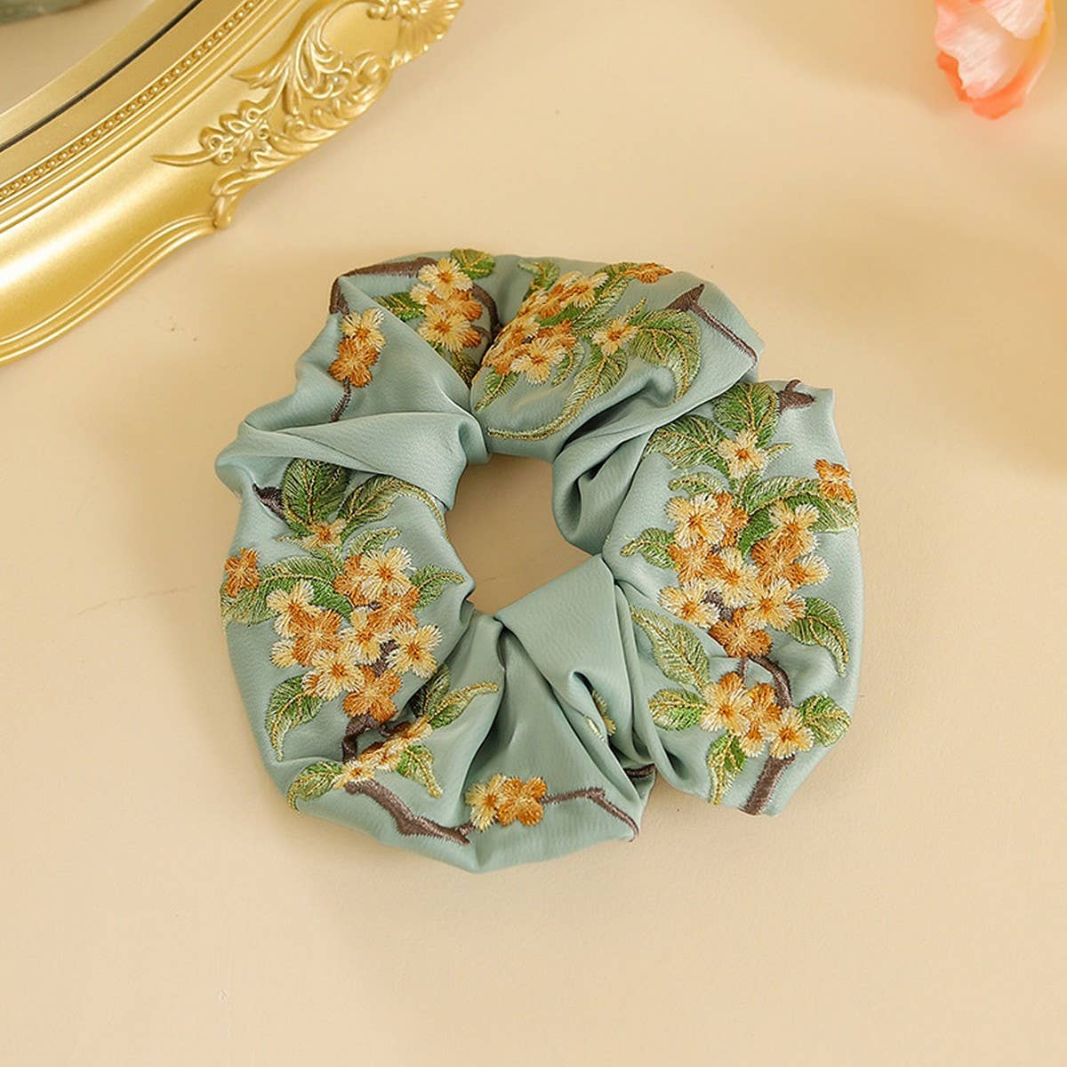 Embroidered Hair Tie for Elegant Traditional Wear